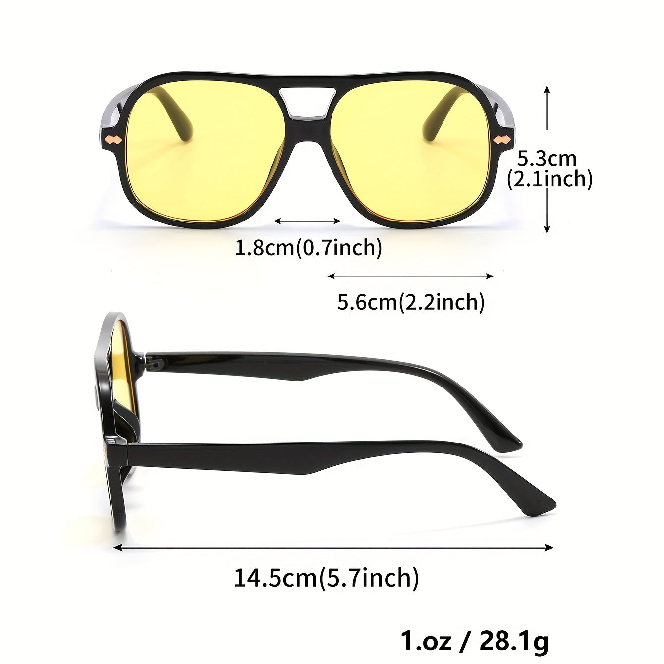 Men's Aviator Sunglasses UV Protection for Outdoor Travel