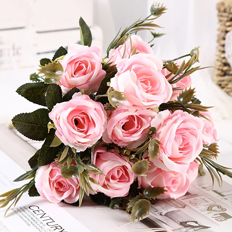Silk Rose Bouquet for Weddings Parties and Home Decor