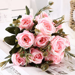 Silk Rose Bouquet for Weddings Parties and Home Decor