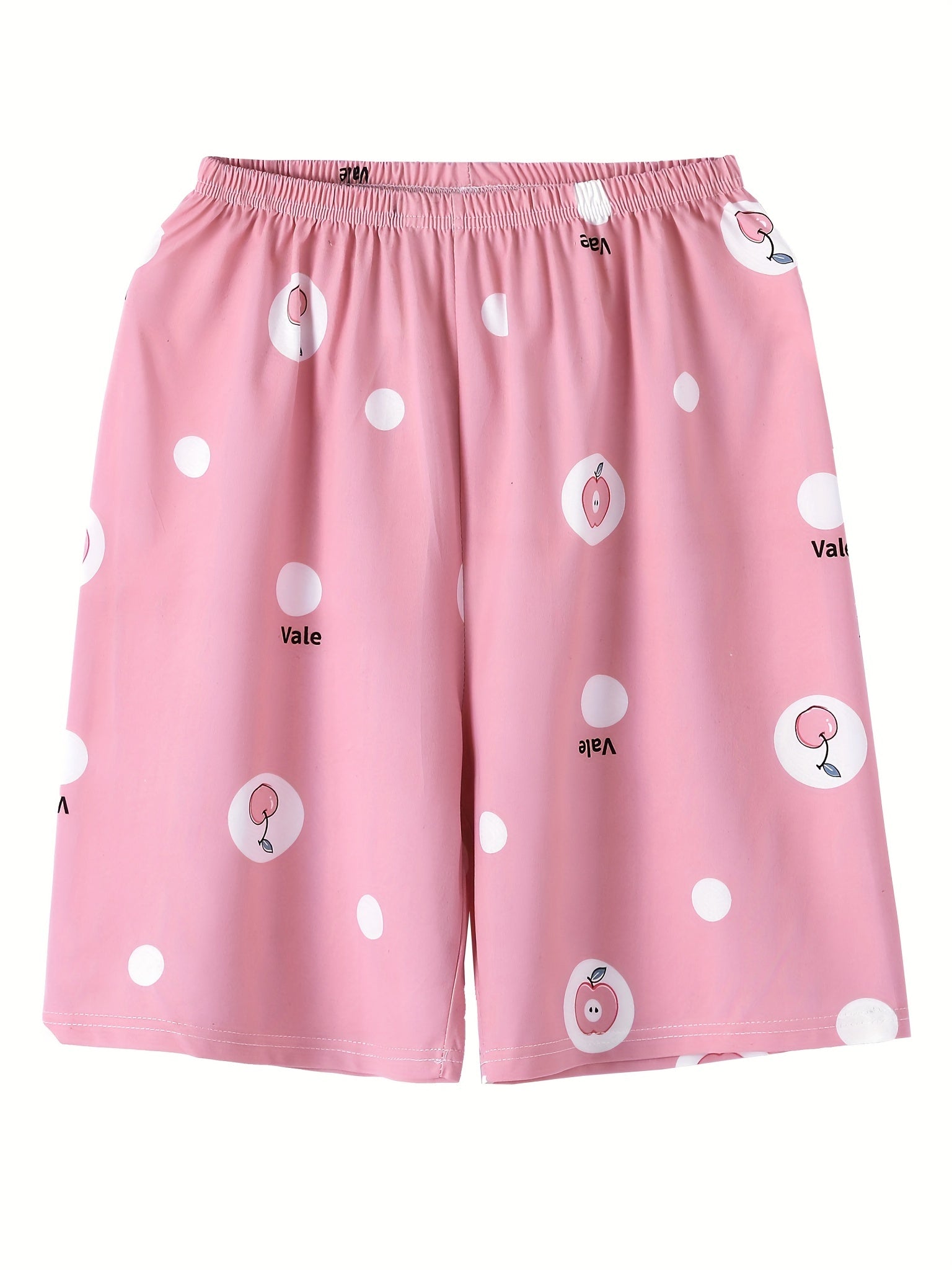 2 Pack Women's Plus Size Peach & Rabbit Print Pajama Bottoms Set