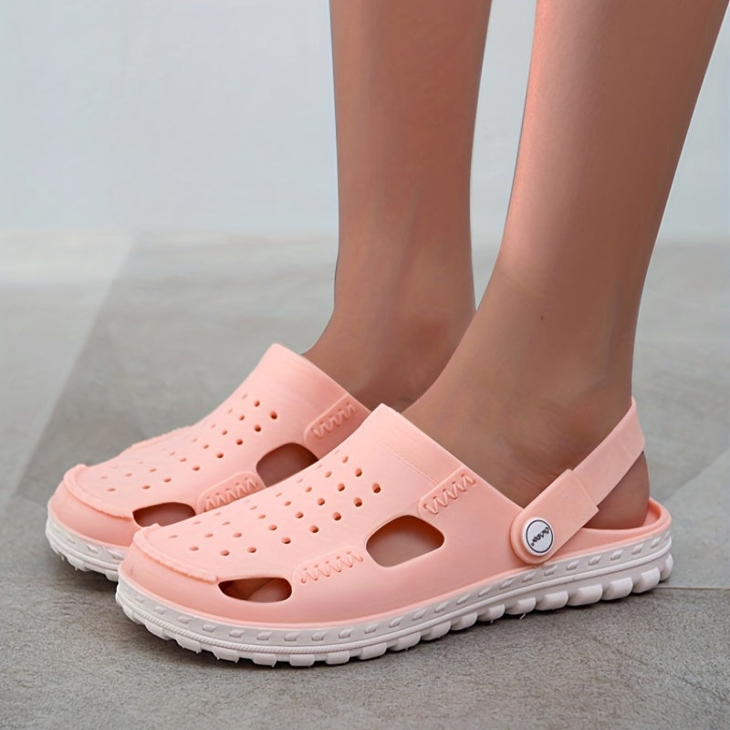 Women's Solid Clogs Casual Slip On Rubber Soft Sole Shoes