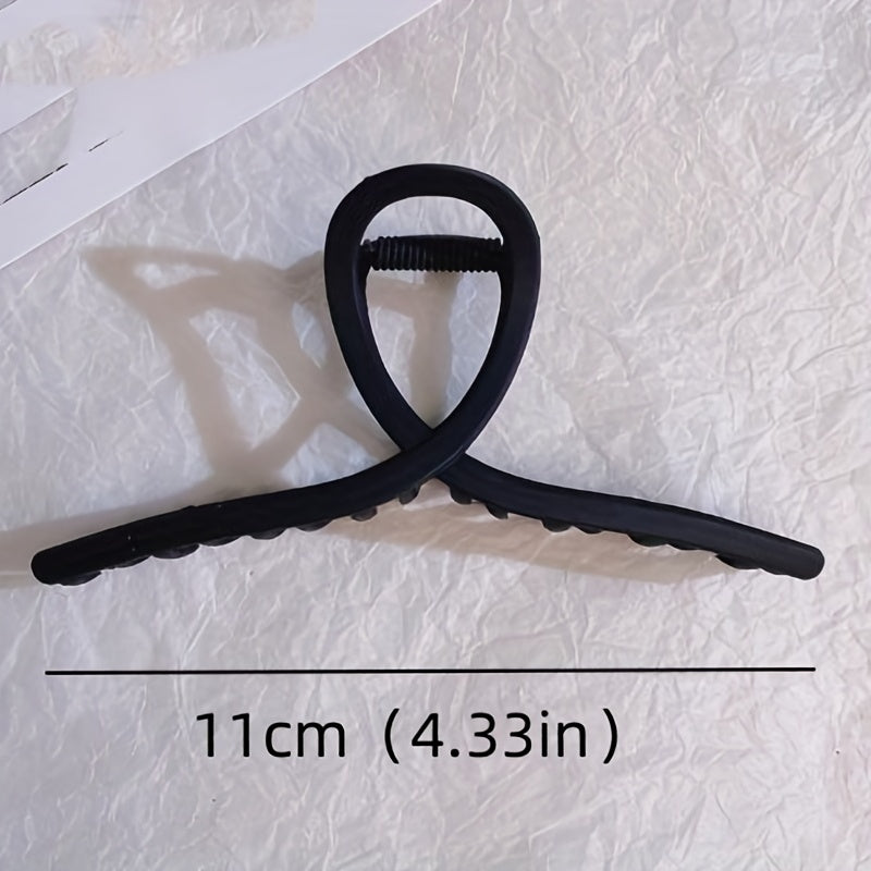 Matte Hair Claw Large Shark Clip For Thick Curly Hair
