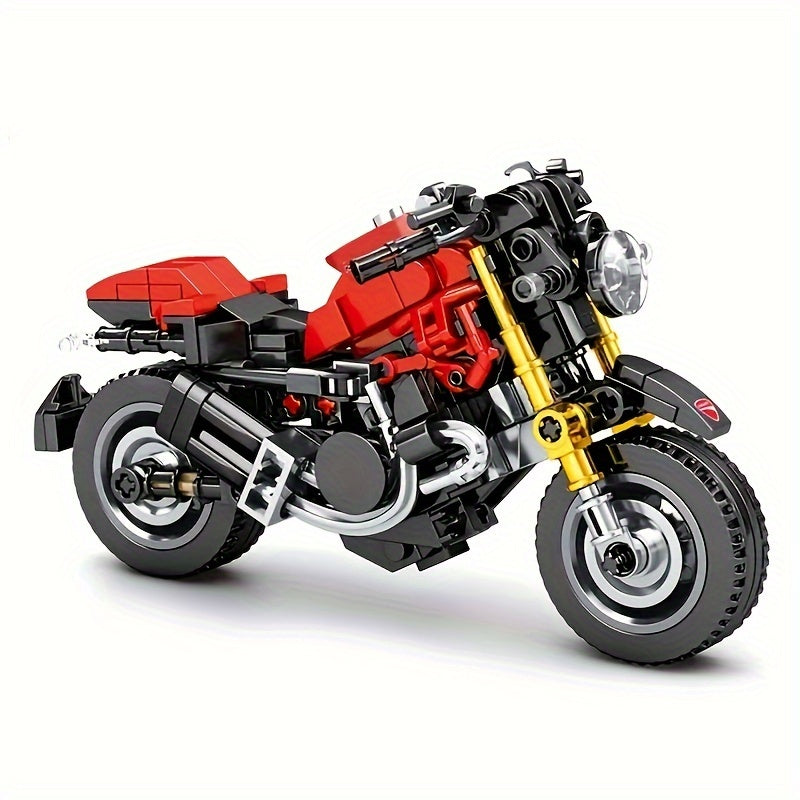 Assembly Building Blocks Motorcycle Model Diy Educational Assembly Block Toy