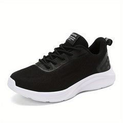 Dot & Stripe Pattern Mesh Lace Up Running Shoes Women's Footwear