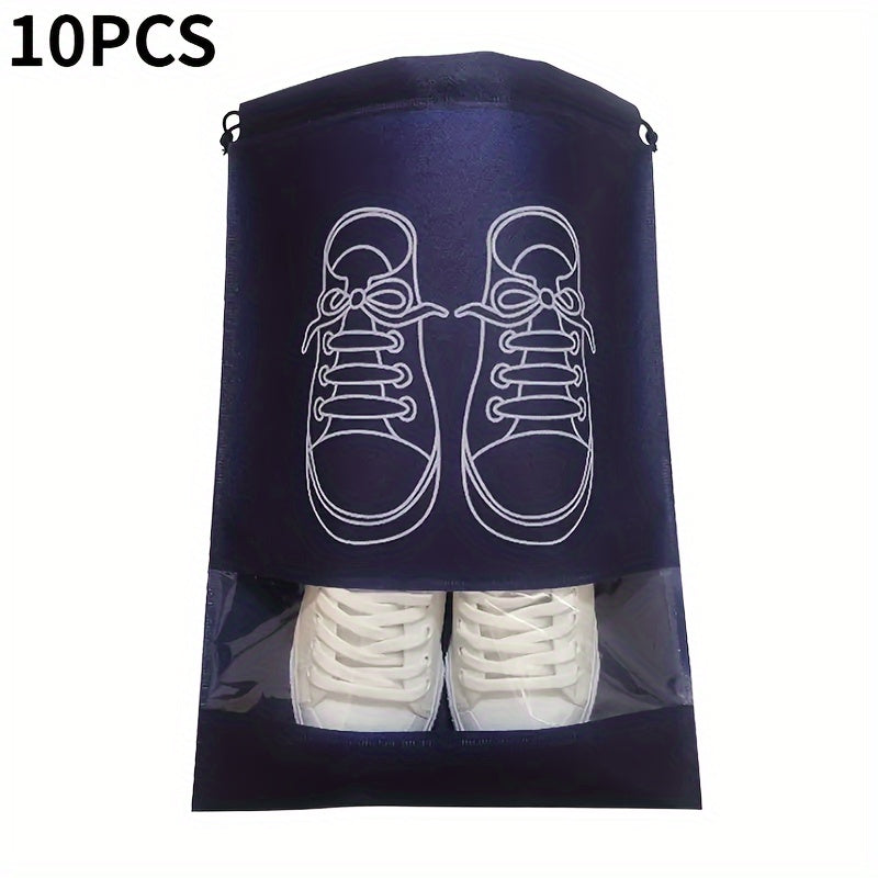 10pcs Shoes Storage Bags Portable Waterproof Hanging Bags