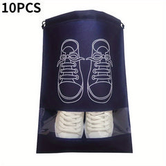 10pcs Shoes Storage Bags Portable Waterproof Hanging Bags