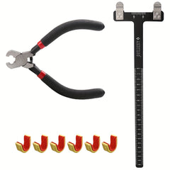 Bow String Nocking Points Set T Square Ruler With Plier And 6 Buckles