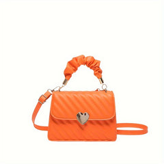 Textured Pleated Shoulder Bag for Women