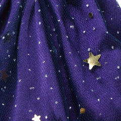 Starry Polyester Gown with Train for 11-Inch Dolls