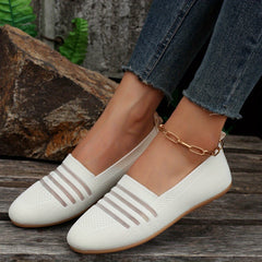 Women's Mesh Slip On Soft Sole Walking Shoes Casual Flats