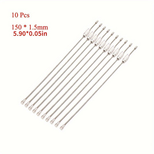Metal Wire Keychain for Luggage Tags Outdoor Camping Hiking