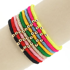 Golden Bead Bracelet For Women Ball Bracelet