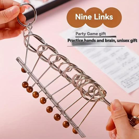 Metal Loop Puzzle Brain Teaser Game for Cognitive Skills Development
