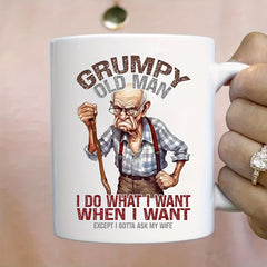 Angry Old Man Quotes Vinyl Stickers - Waterproof Cartoon