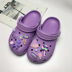 Purple Y2K Charms For Clogs Sandals Girls Ladies
