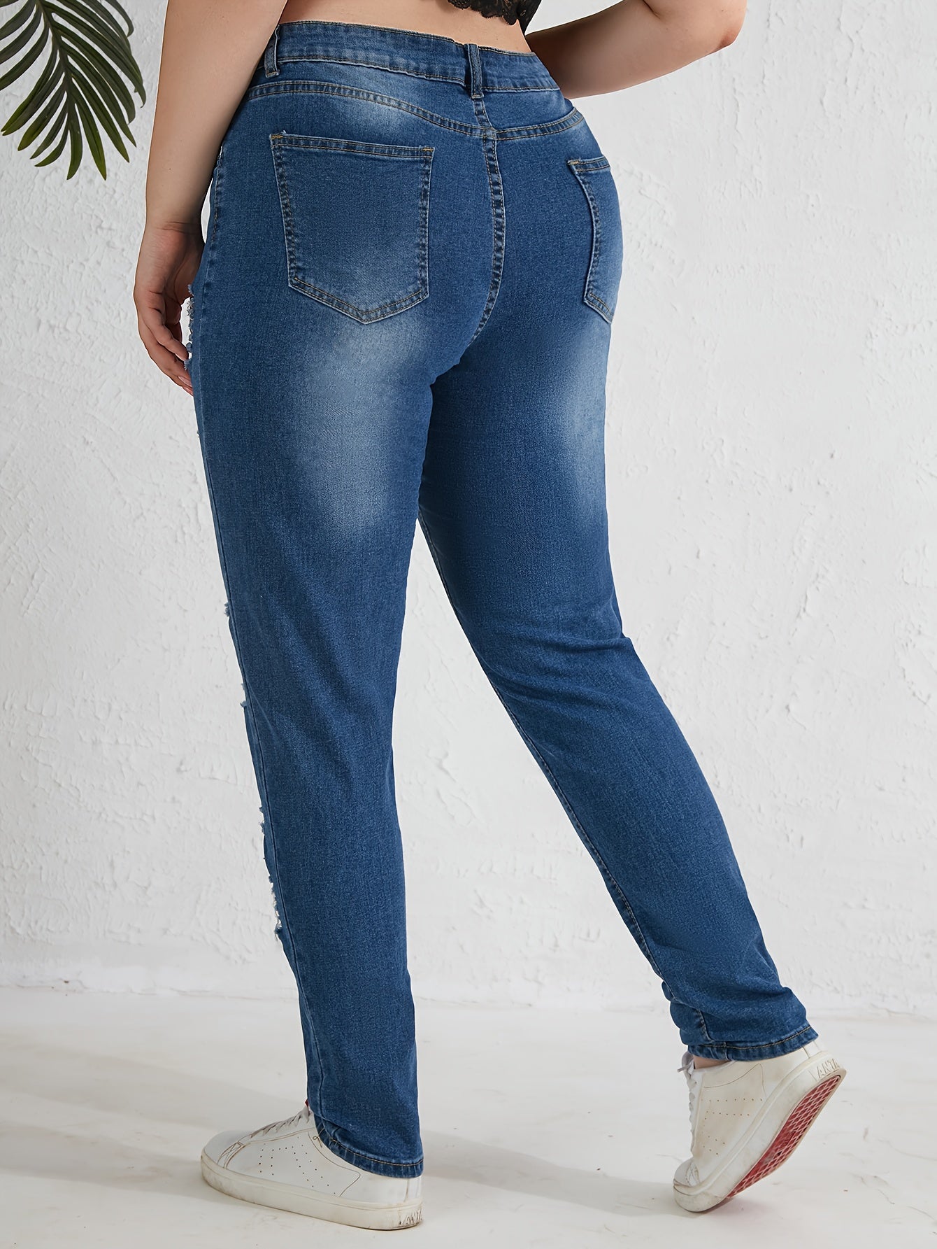 Plus Size High Rise Medium Stretch Jeans