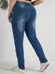 Plus Size High Rise Medium Stretch Jeans