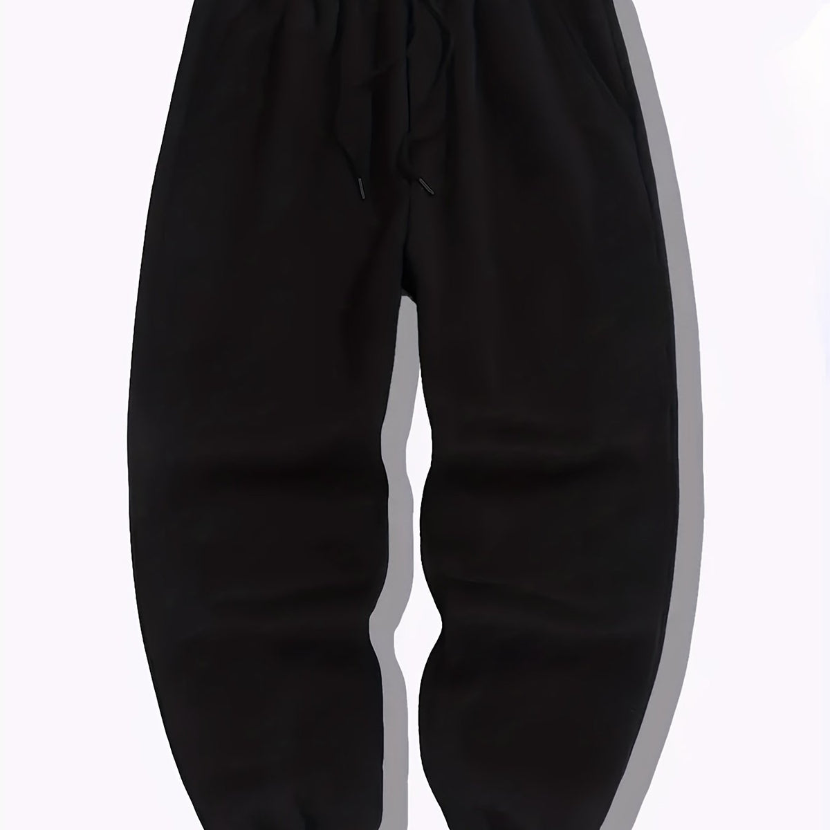 Men's Loose Fit Joggers Casual Stretch Knit Fabric Sweatpants Tapered Pants
