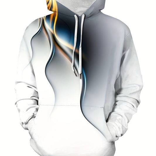 Colorful Light Print Hoodies For Men Graphic Hoodie