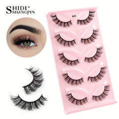 Soft and Fluffy 3D Curling False Eyelashes, Reusable, Natural Look