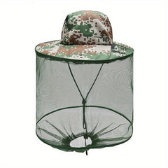 Unisex Mosquito Protection SunShade Hat for Outdoor Night Fishing