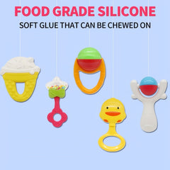 9pcs Newborn Teeth Shaking Bell Hand Shaking Bell Bed Bell Puzzle Toy