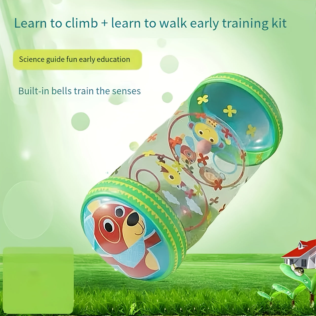 Baby Activity Center with Giant Roller Bell Toys for 6 Months+