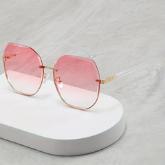 Stylish Rimless Men's Sunglasses for Street Photography