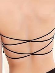 Lace Bandeau Bra Soft Stretch Strapless Lingerie