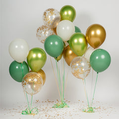42pcs Ivory Vintage Avocado Green Balloon Chain Set for Birthday Party