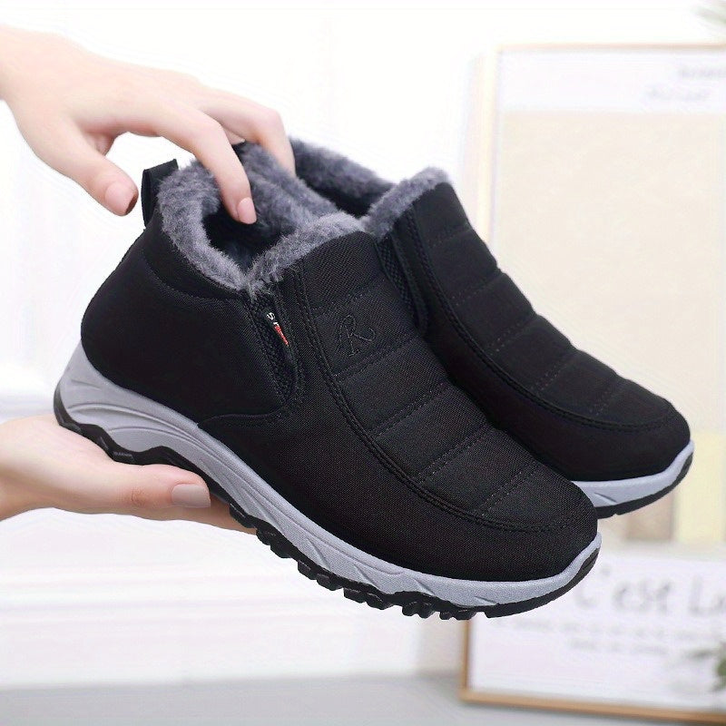Women's Flatform Slip-On High Round Toe Winter Boots