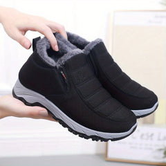 Women's Flatform Slip-On High Round Toe Winter Boots