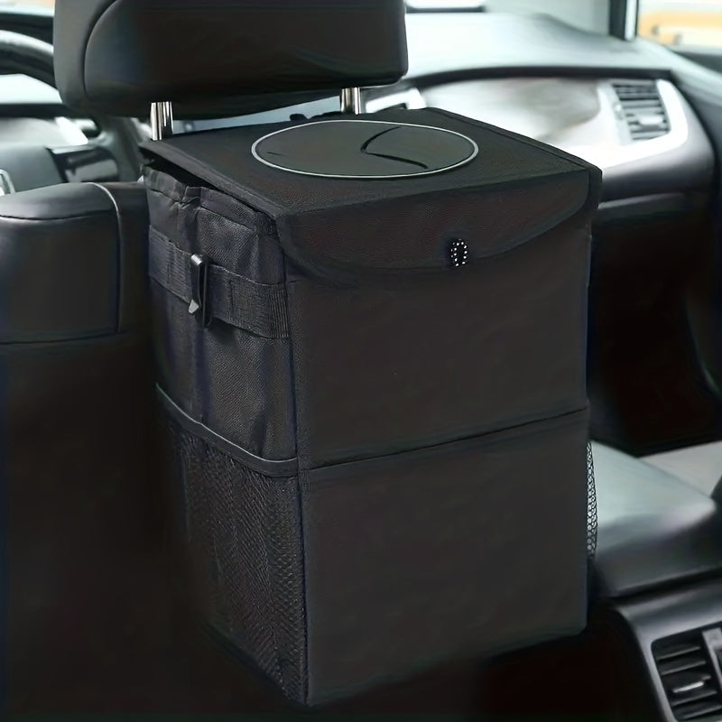 Car Trash Bin Hanging Garbage Can Storage Box Organizer Waterproof