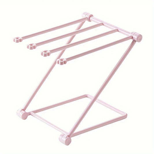 Foldable Plastic Towel Rack Kitchen Shelf Storage Sink Rag Rack