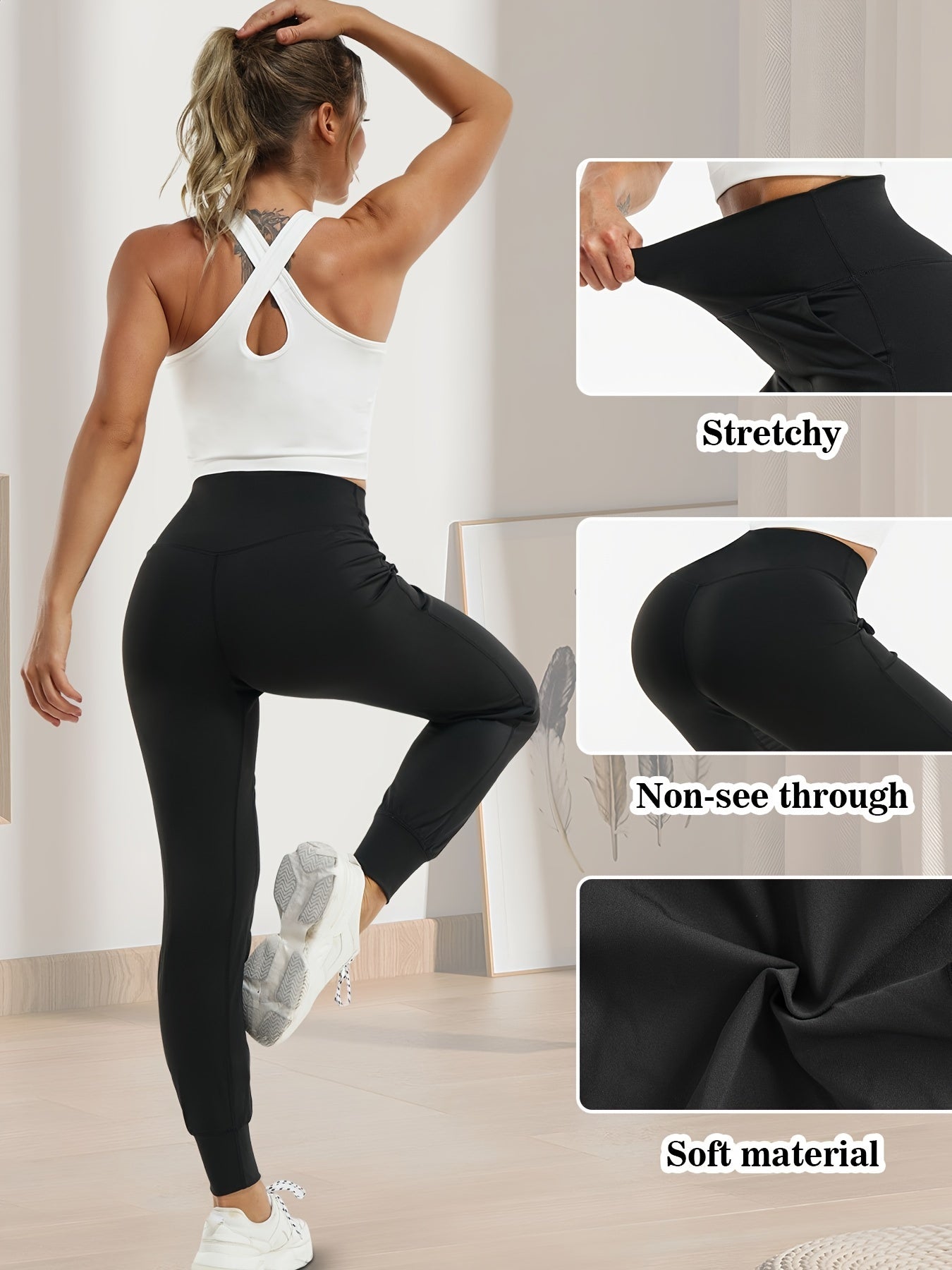 High Waist Tummy Control Yoga Sports Pants