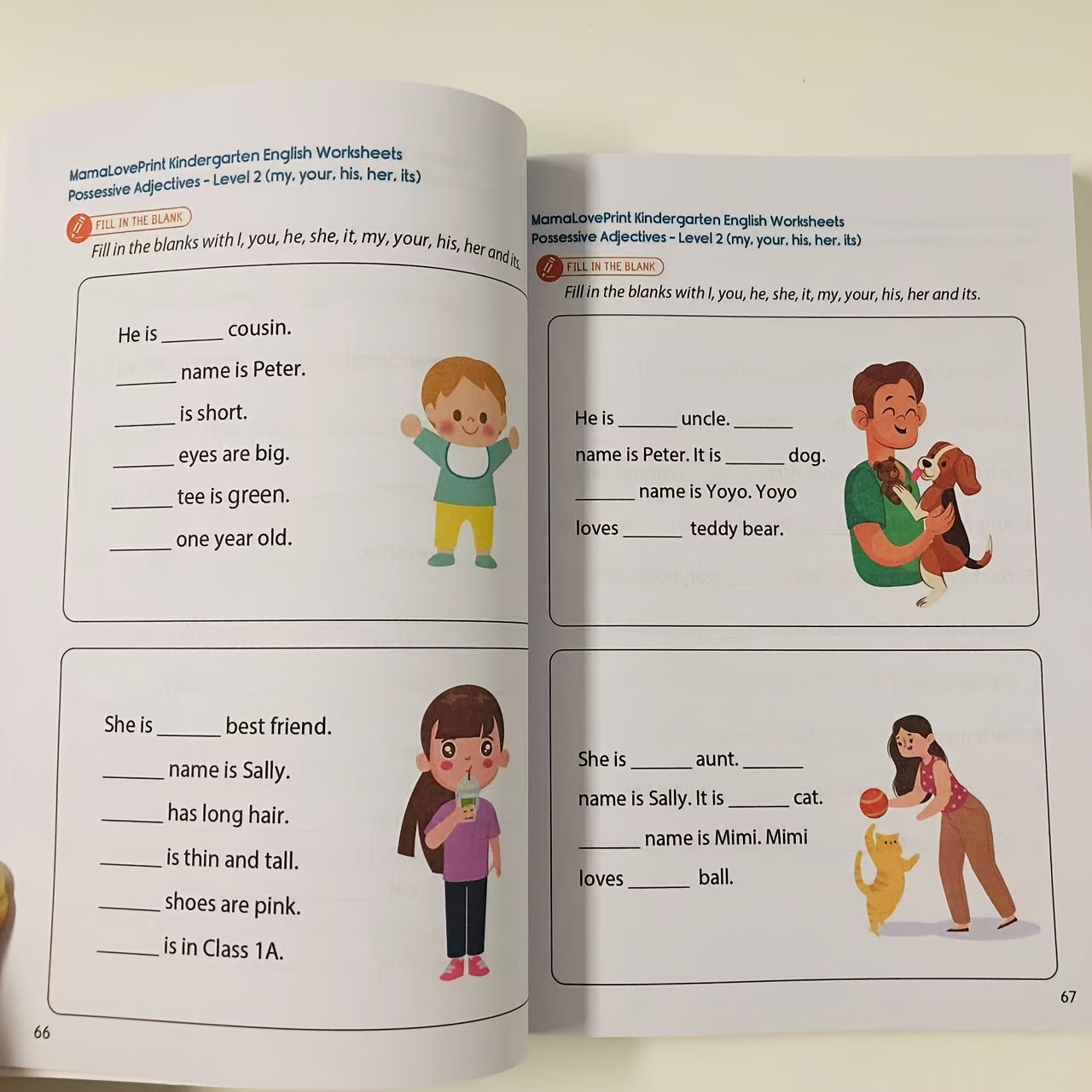 English Grammar Workbook for Kids - Interactive Study Guide with Fun Activities