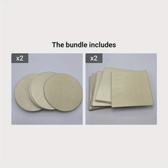 10pcs Wooden Blocks DIY Crafts Games 3.93in Unfinished Bricks