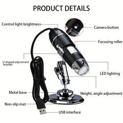 1600X HD USB Microscope Magnifier WIN XP 7 VISTA System