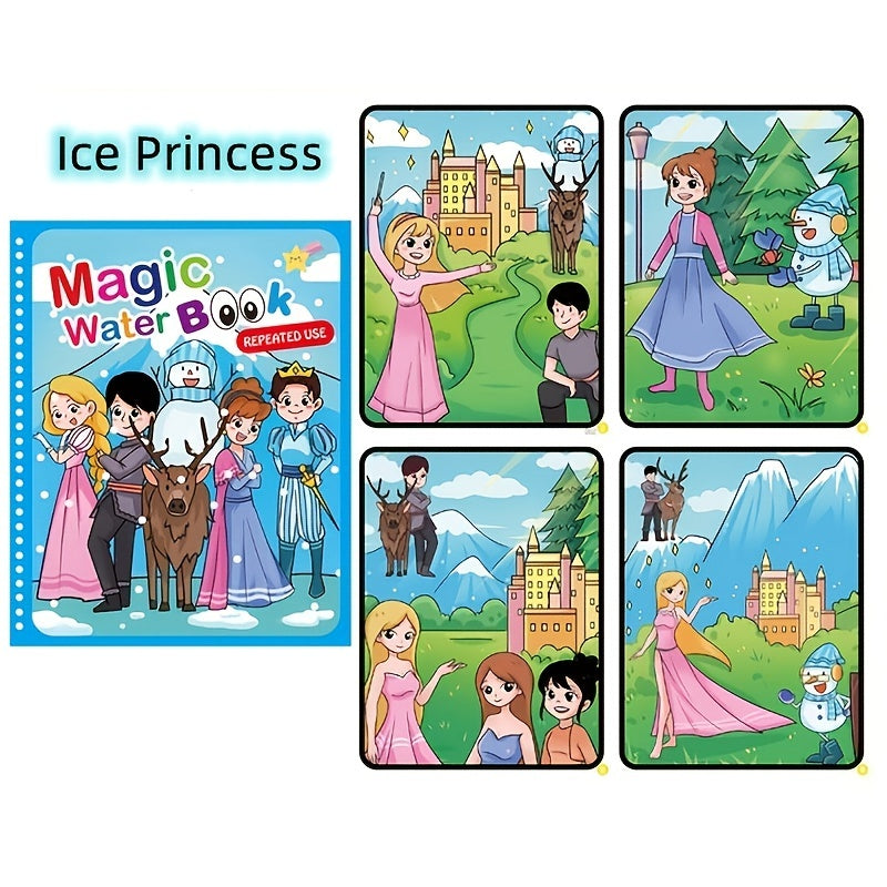 Watercolor Painting Magic Book for Toddler Boys Girls