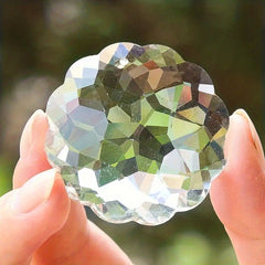 1pc 50mm Clear Crystal Pendant Prism Sun Catcher Chandelier