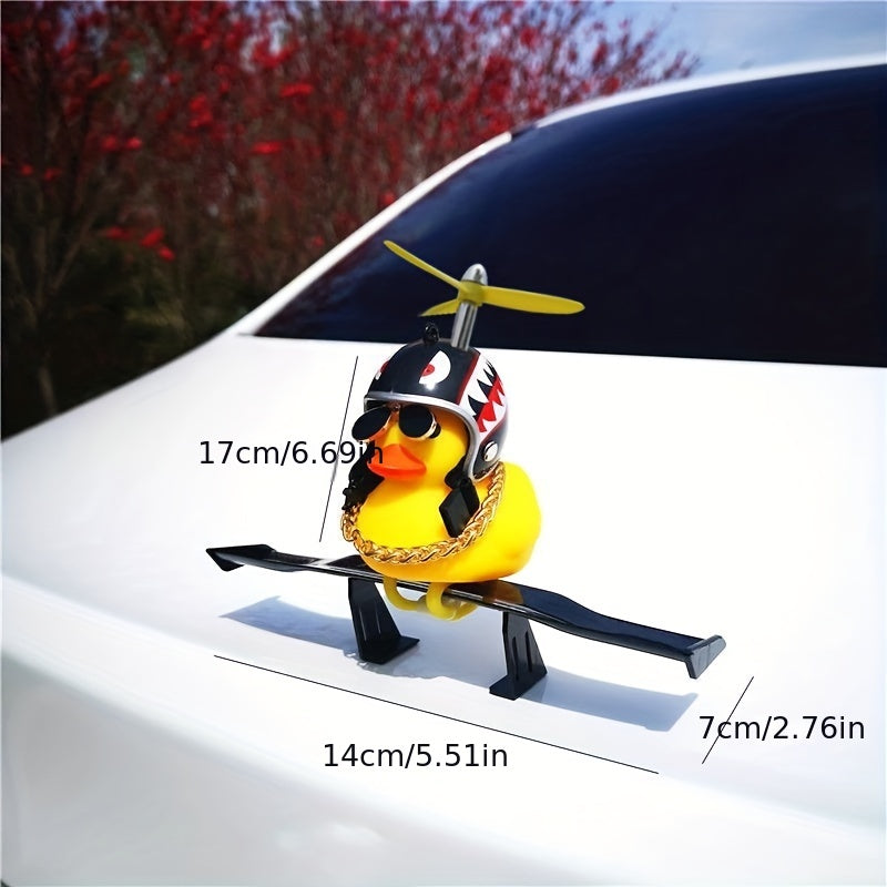 Mini Car Tail Little With Yellow Duck DIY Modified Decoration Ornaments