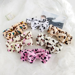 Leopard Print Hair Band For Washing Face Skincare