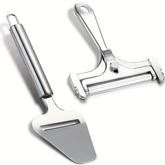 2pcs Stainless Steel Cheese Slicer Adjustable Thickness Cutter
