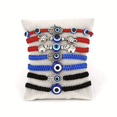 Devil's Eye Theme Braided Anklet Adjustable Ankle Bracelet