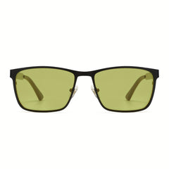 OUWEN Night Vision Glasses For Driving Anti Glare Yellow Lenses Men