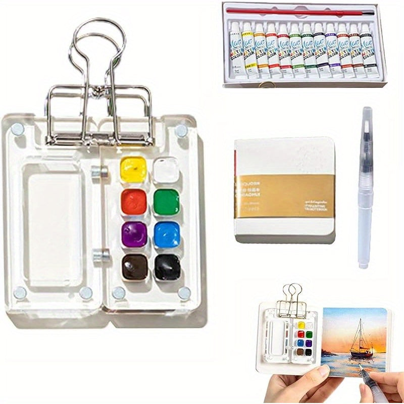 Tobios Travel Watercolor Palette Set - 24 Colors