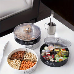 Candy Snack Storage Box With Lid Fruit Tray Candy Snack Jar