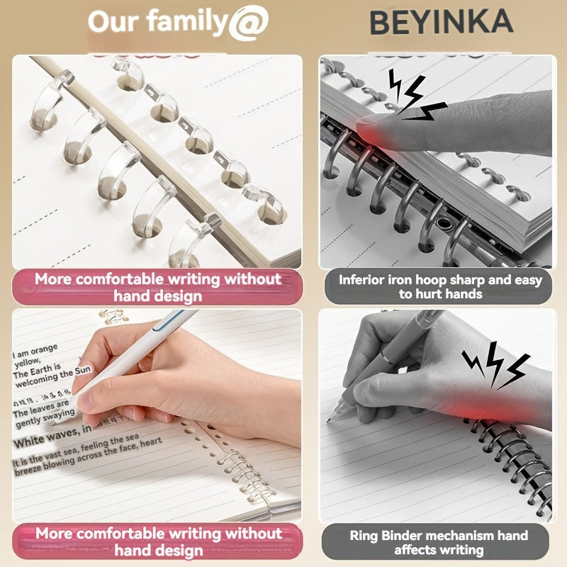 Customizable A5 Spiral Notebook Soft Cover Perforated Pages