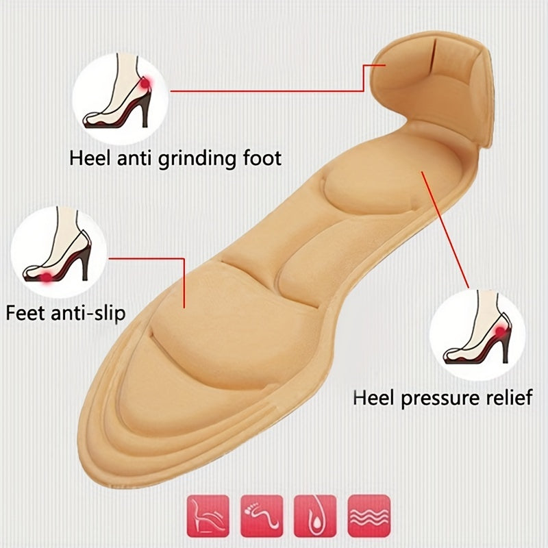 Breathable Cuttable Insoles for High Heeled Shoes Women 13-39in
