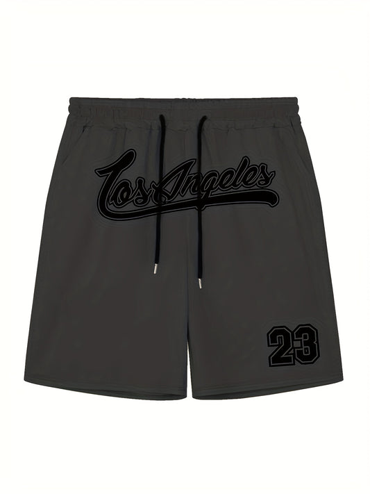 Men's Casual Solid Drawstring Shorts For Summer